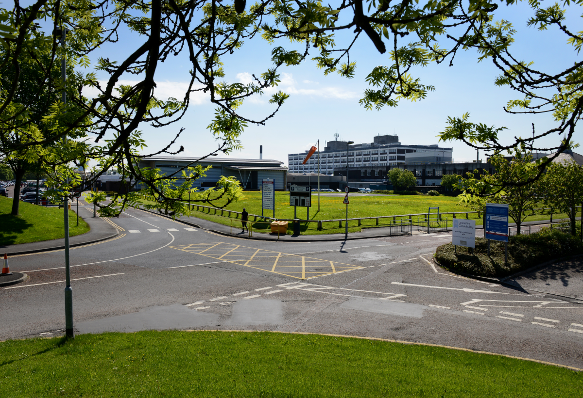 A photo of the RPH building from a distance