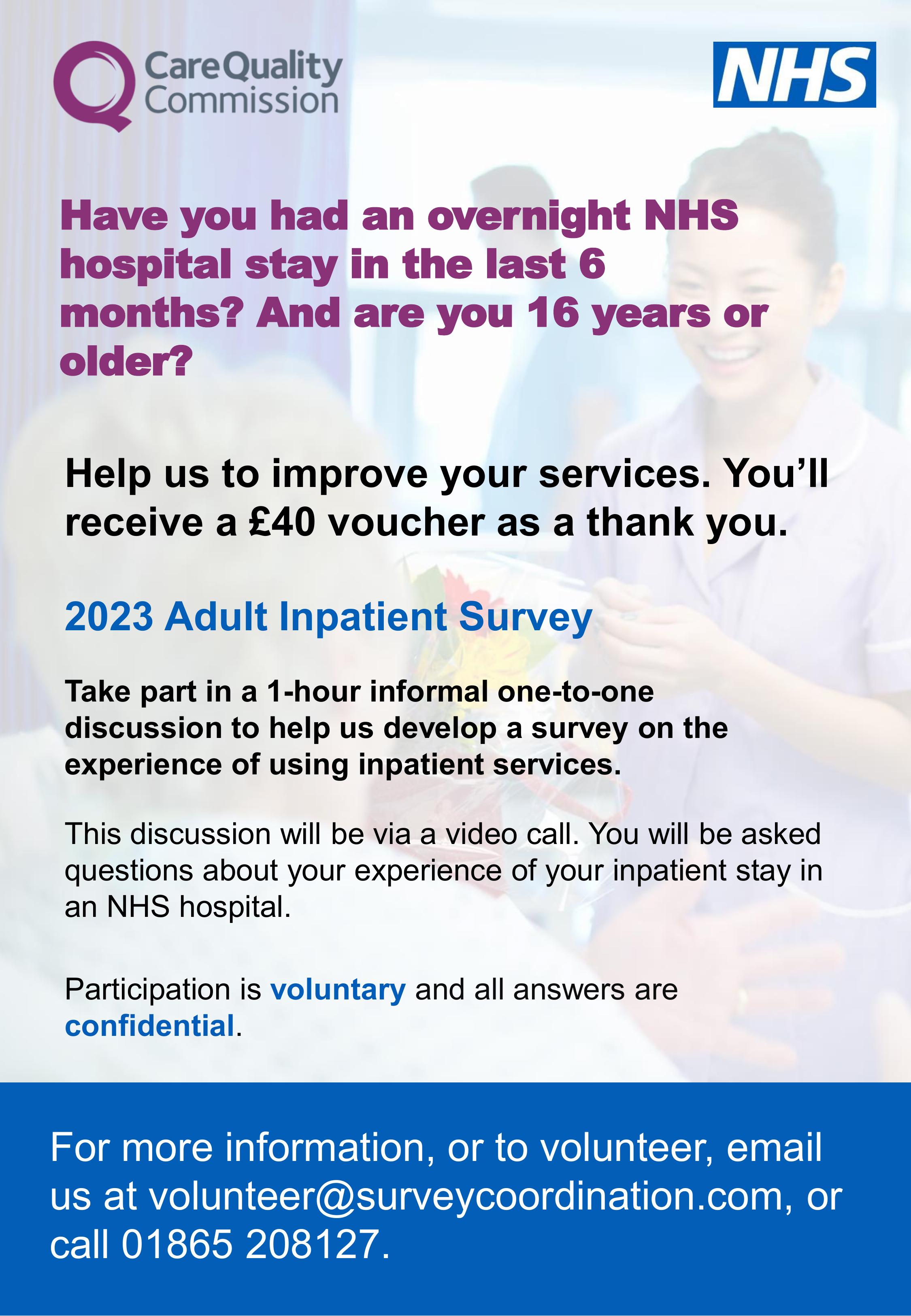 Adult Inpatient Survey poster