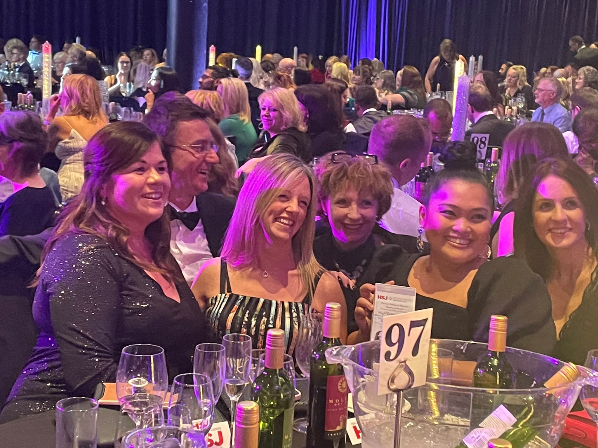 Photo of celebrating staff members