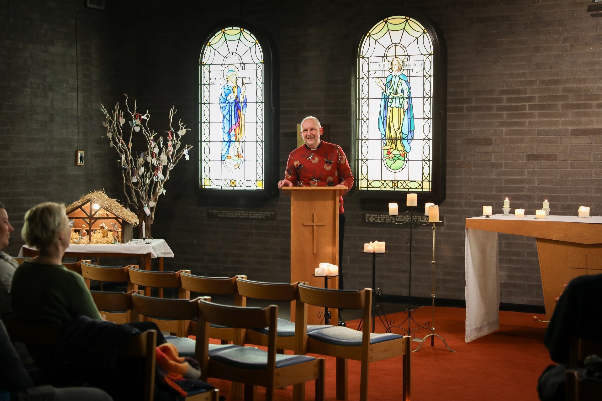 Photo of Rev Martin McDonald giving a sermon