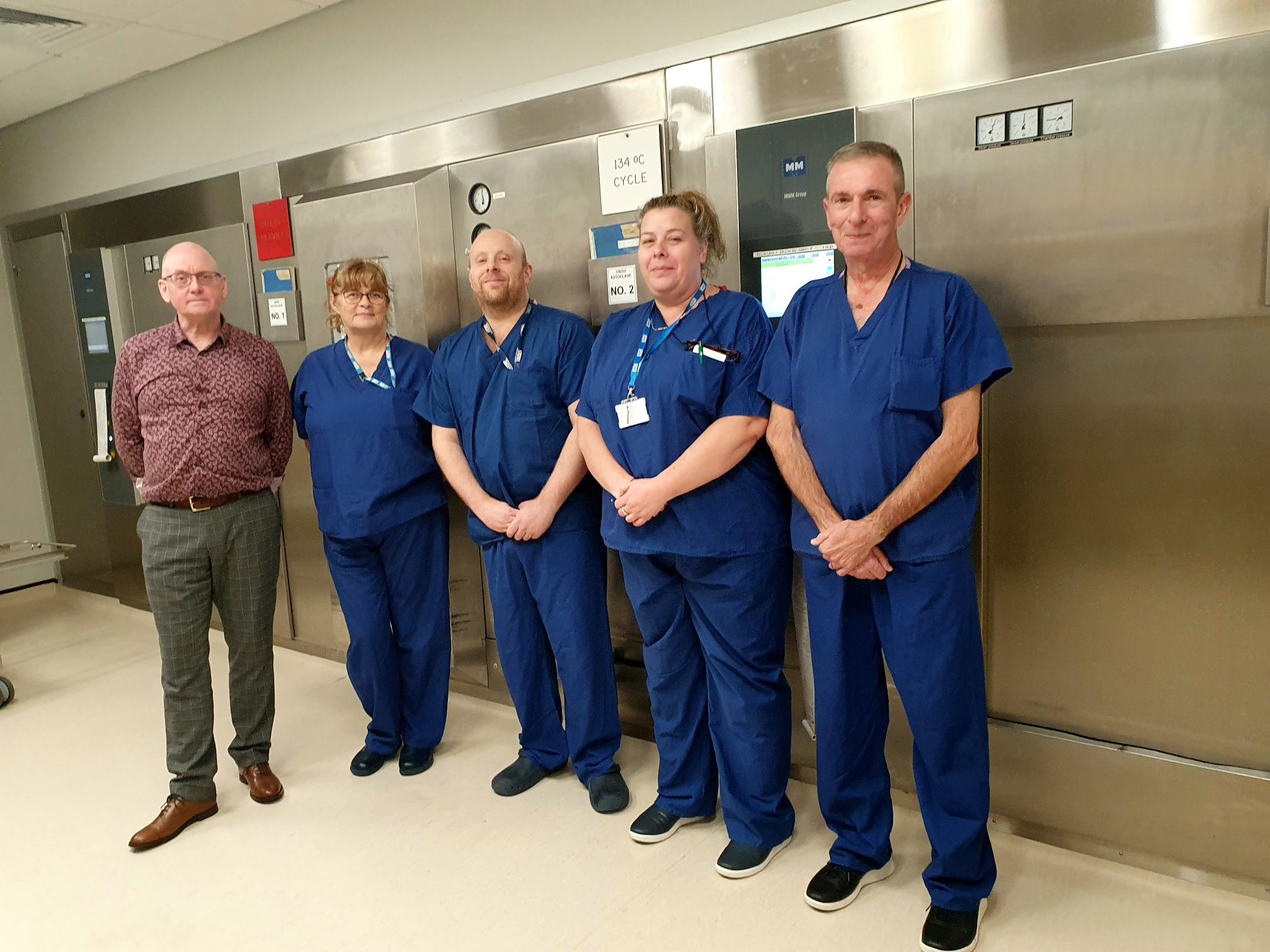 Sterile Services Team group photo
