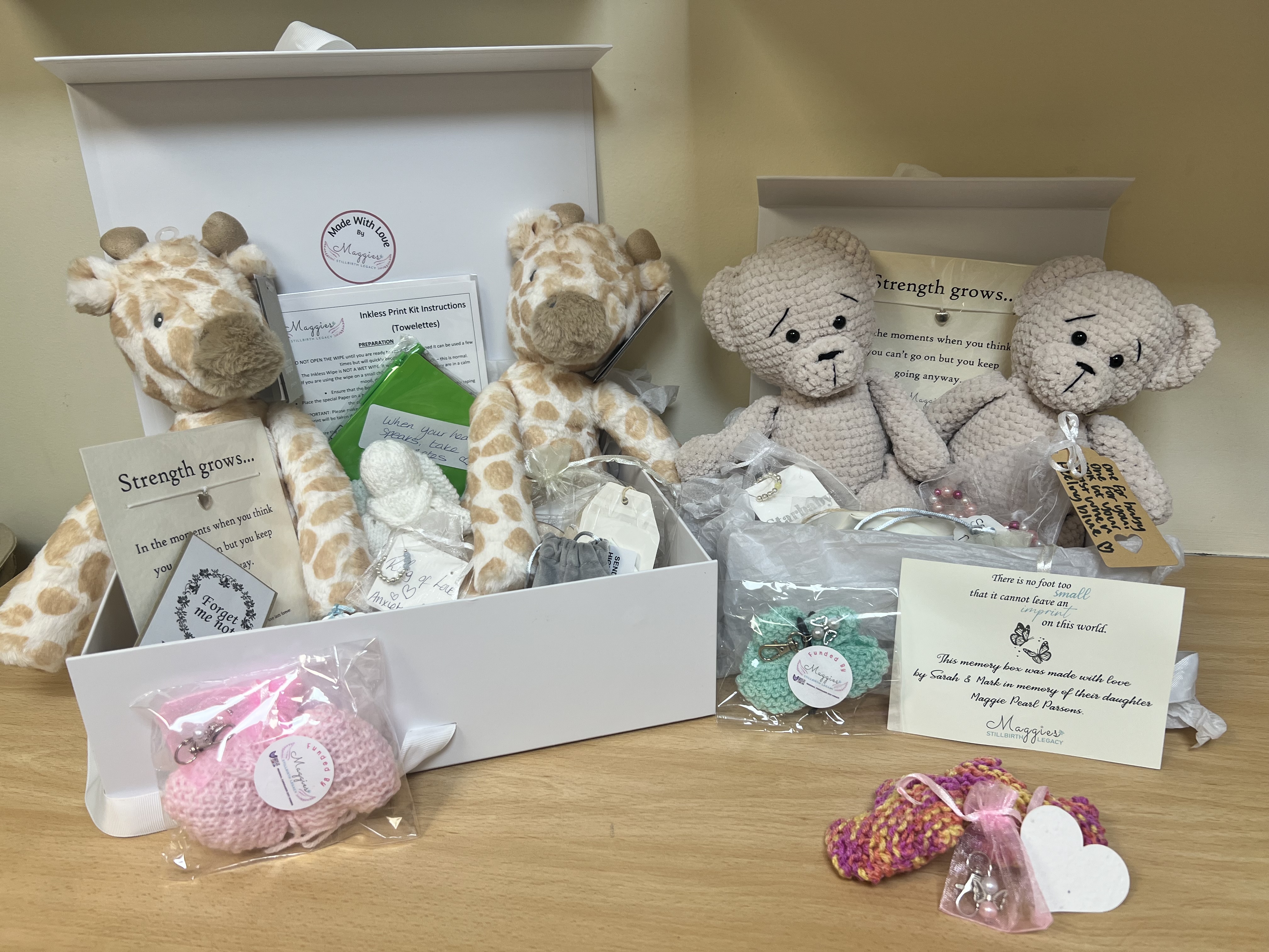 A photo of donated items