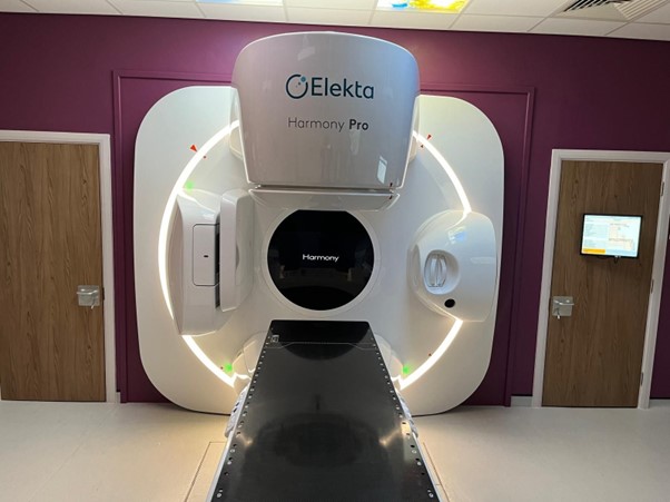 Photo of radiation therapy equipment