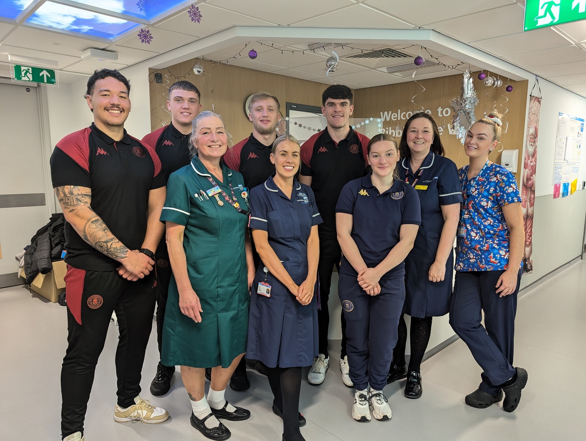 Wigan Warriors and NHS Staff Group Photo