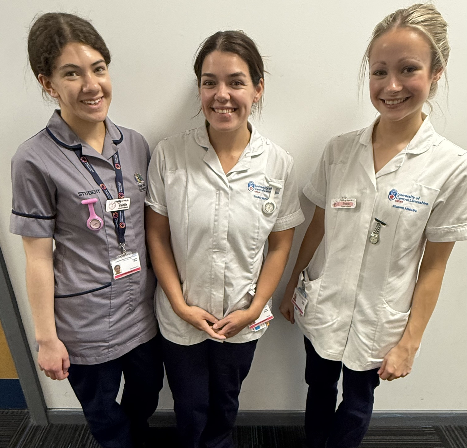 A group photo of Caitlin Mead, Ellen Barker and Robyn Walker