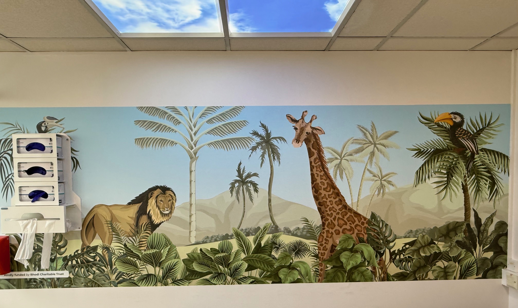 Photo of illustration on wall