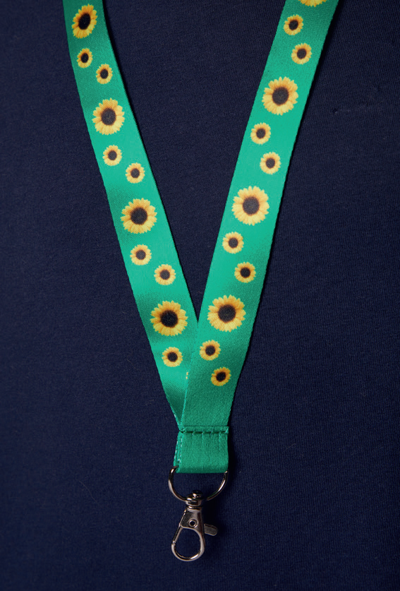 sunflower lanyard