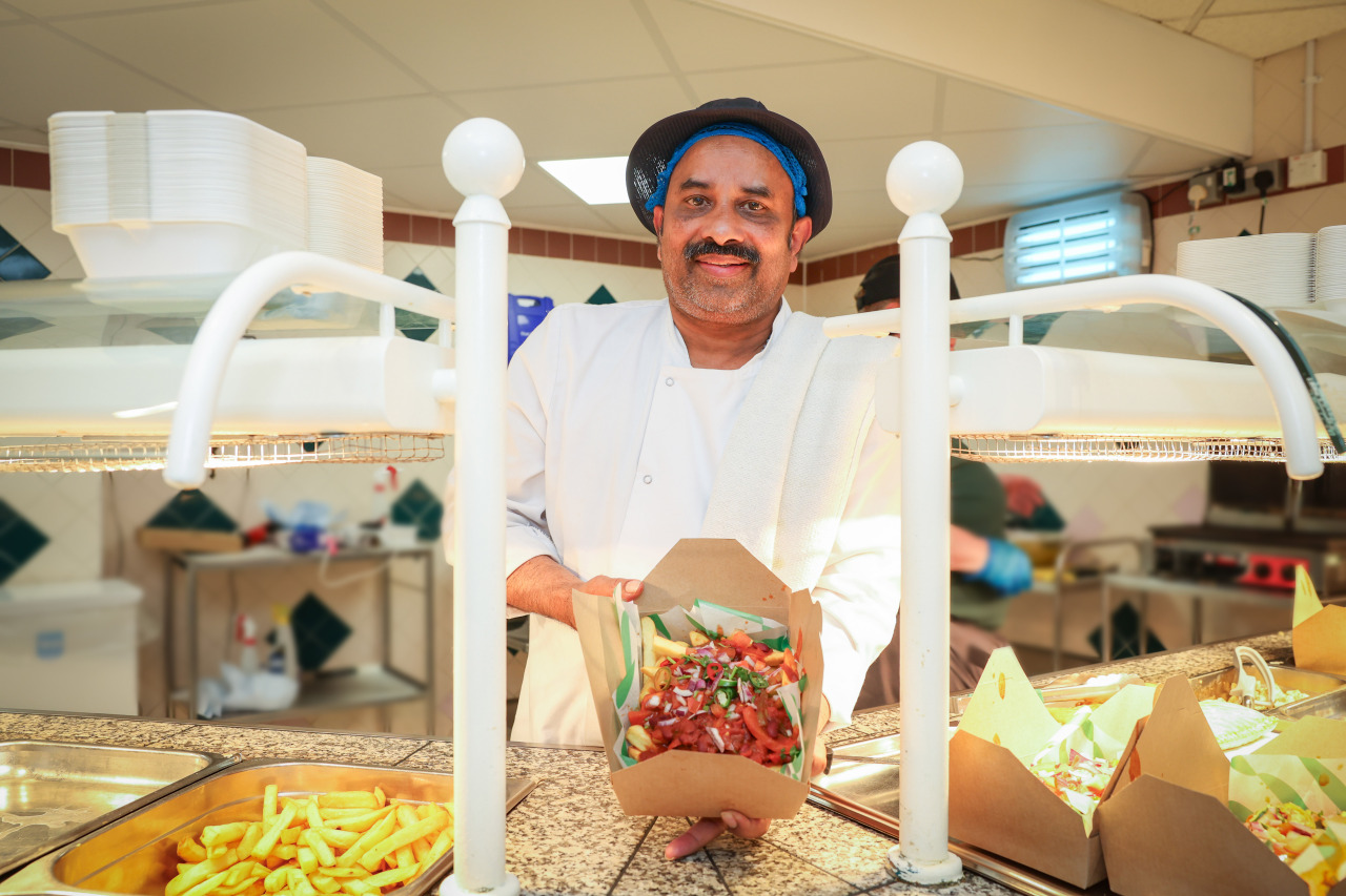Charters restaurant photo with staff member